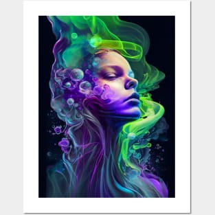 Fluid Woman Posters and Art